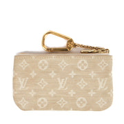 Shop safe online at Labellov in Antwerp, Brussels and Knokke this 100% authentic second hand Louis Vuitton Beige Mini Lin Key Pouch Wallet