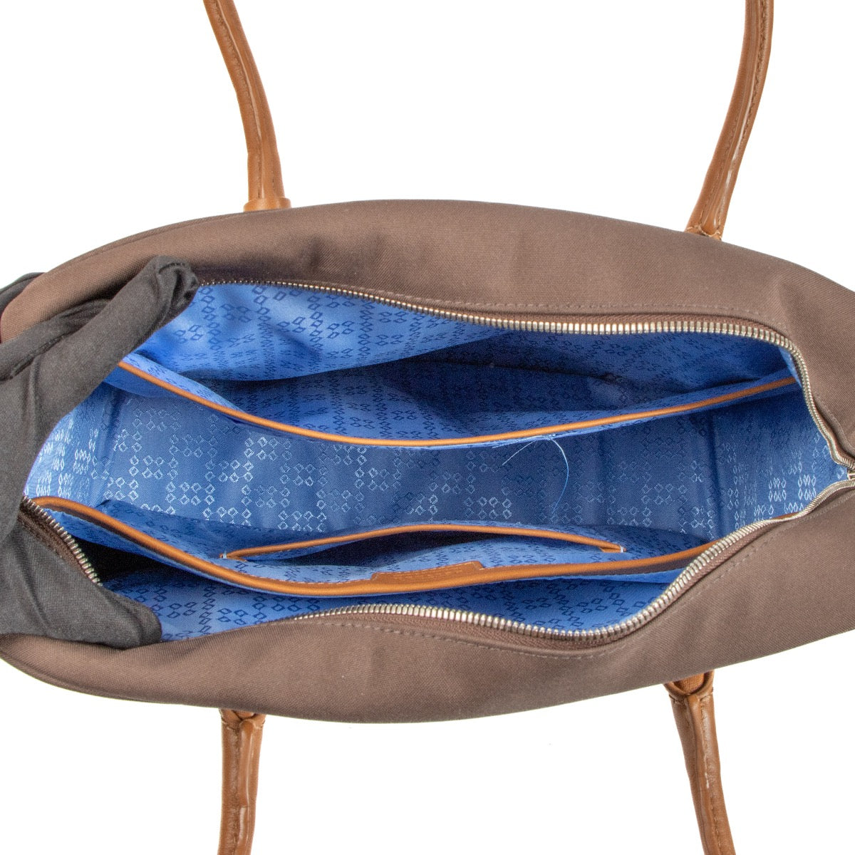Shop 100% authentic second-hand Delvaux Brown Airess Shoulder Bag Canvas + Toiletry Case on Labellov.com