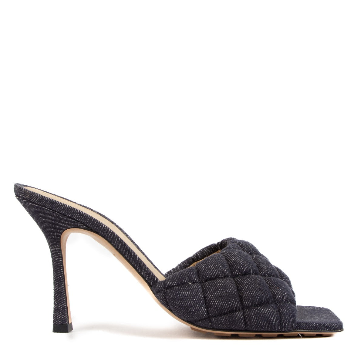 Bottega Veneta Indigo Denim Padded Mules