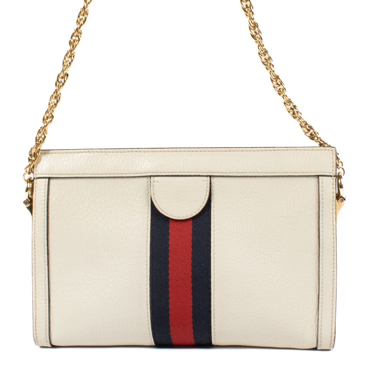 shop 100% authentic second hand Gucci White Leather Ophidia Chain Bag on Labellov.com