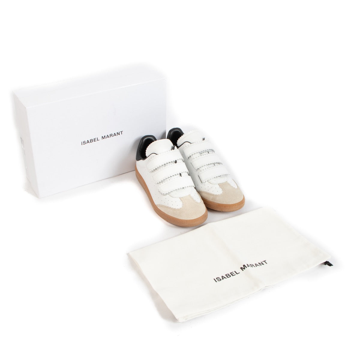 Authentic second hand pre-owned Isabel Marant White Calf Leather Bryce Sneakers on www.labellov.com