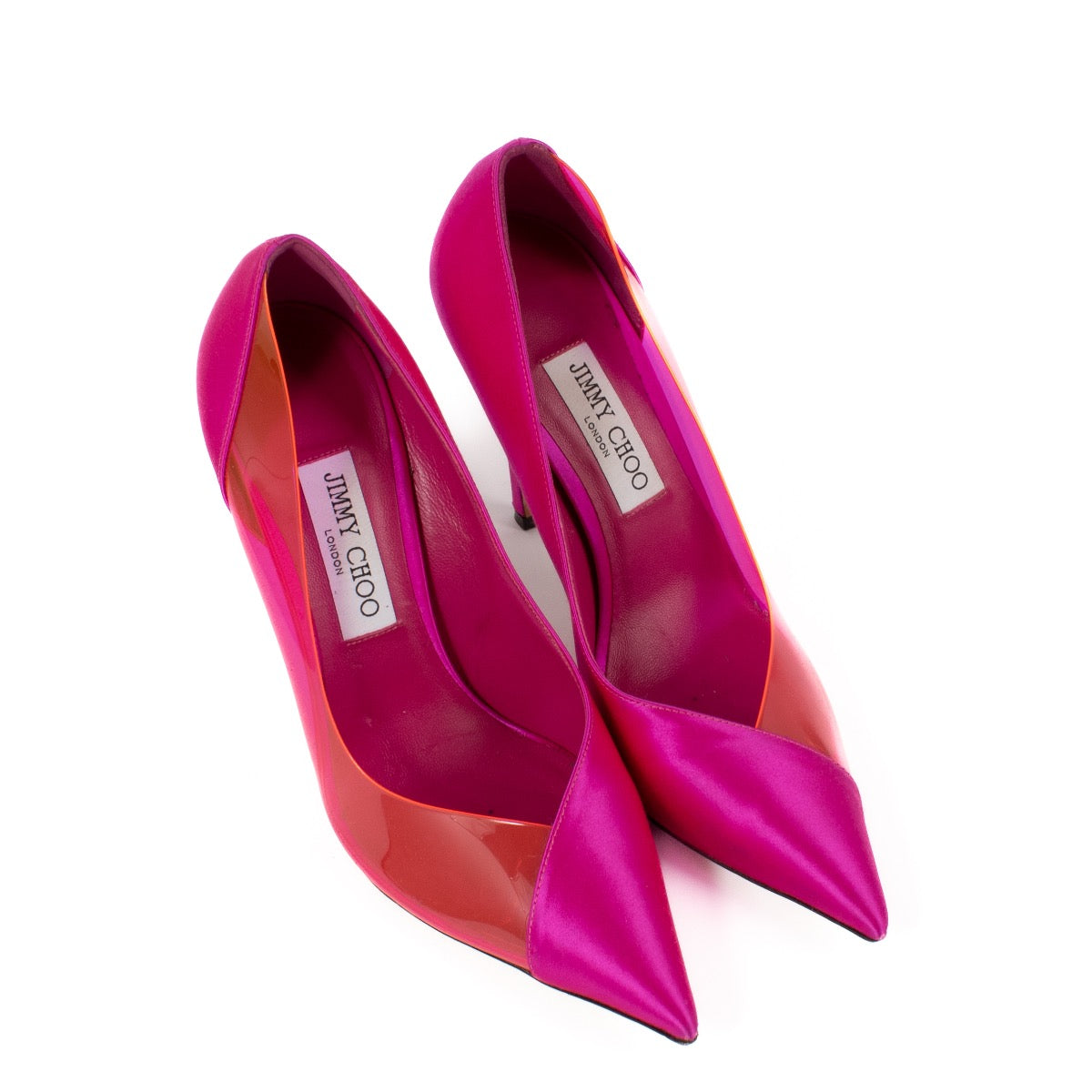shop 100% authentic second hand Jimmy Choo Pink PVC Pumps - Size 39 on Labellov.com