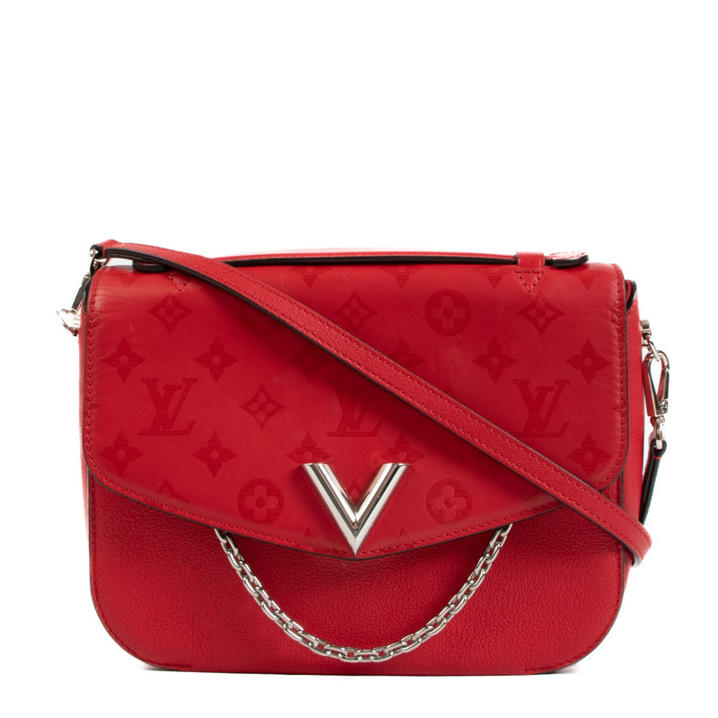 Louis Vuitton Very Messenger Red Monogram Calfskin