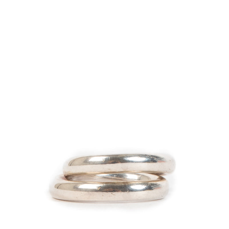 shop 100% authentic second hand Hermès Vertige Silver Ring - Size 51 on Labellov.com