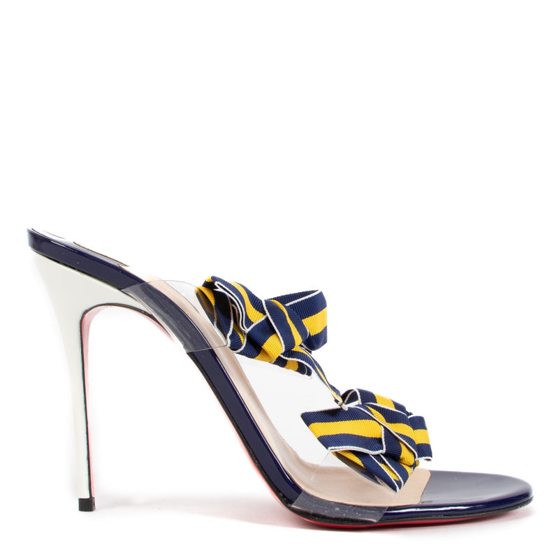 shop authentic second hand Christian Louboutin Blue PVC Pumps - Size 39 1/2 on Labellov.com