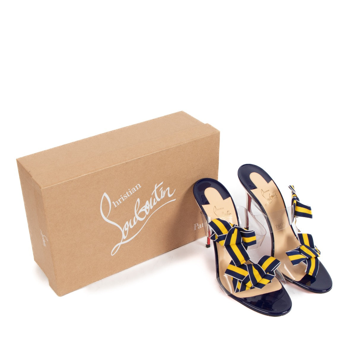 shop authentic second hand Christian Louboutin Blue PVC Pumps - Size 39 1/2 on Labellov.com