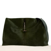 Celine Green Pony Hair New Shoulder Bag