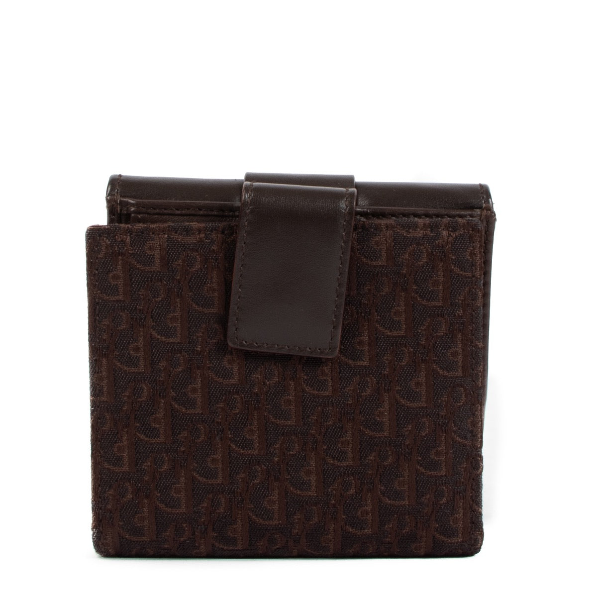 Shop safe online at Labellov in Antwerp, Brussels or Knokke this 100% authentic second hand Christian Dior Brown Oblique Canvas Wallet