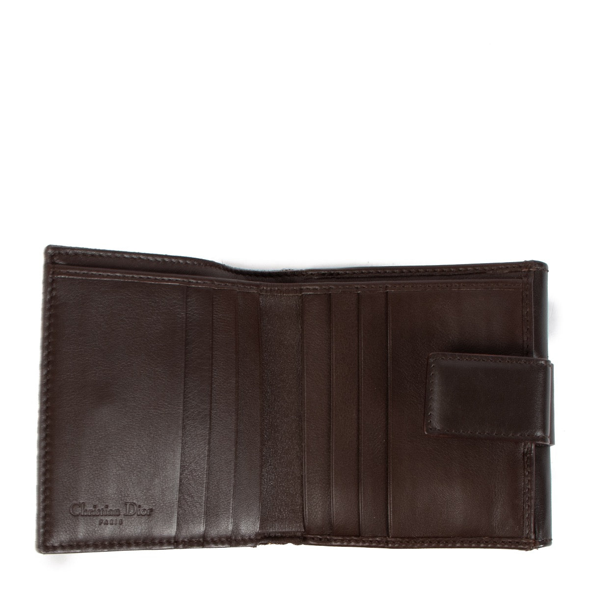 Shop safe online at Labellov in Antwerp, Brussels or Knokke this 100% authentic second hand Christian Dior Brown Oblique Canvas Wallet