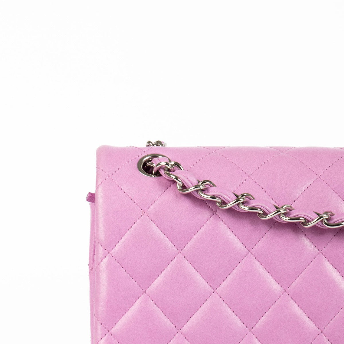 Chanel Pink Lambskin Large/Jumbo Classic Flap Bag – Labellov