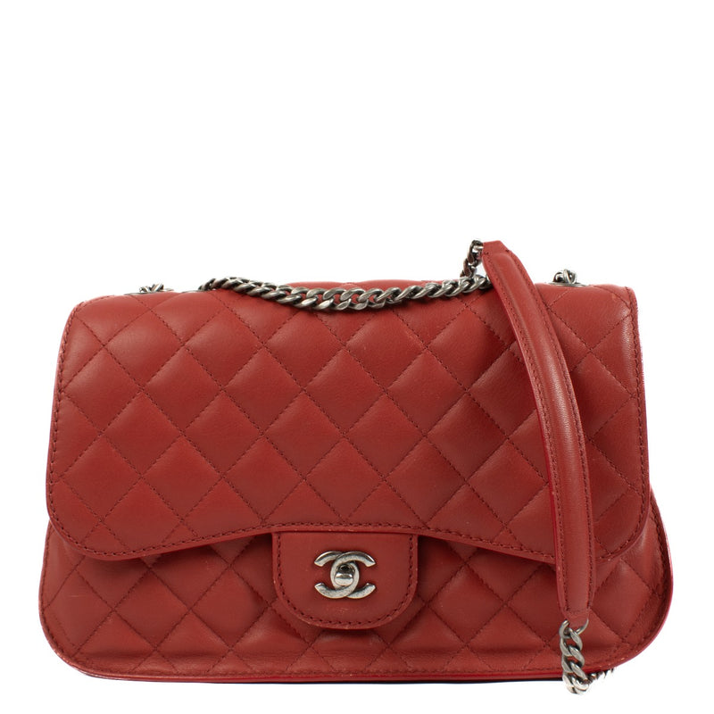 Buy authentic second hand Chanel Red Goatskin Large Flap Bag at Labellov.com