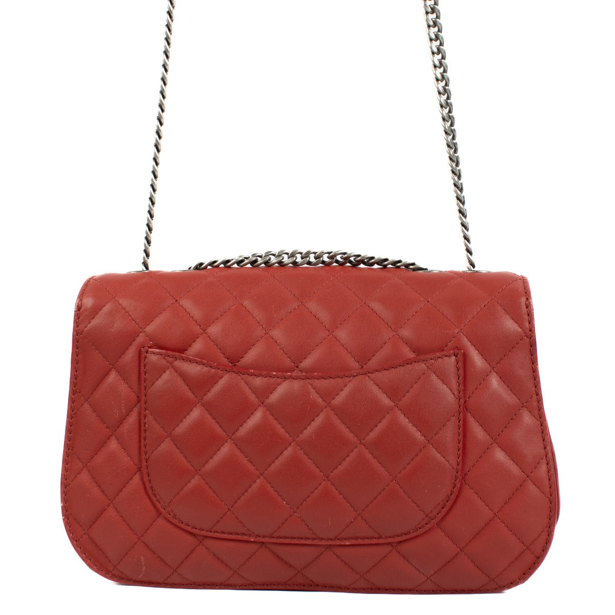 Buy authentic second hand Chanel Red Goatskin Large Flap Bag at Labellov.com