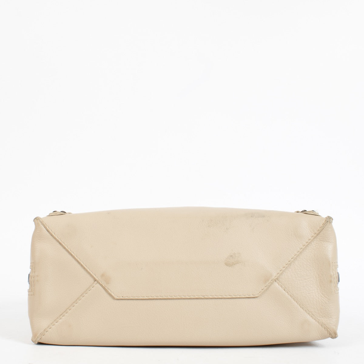 Shop the authentic Balenciaga Beige Mini Papier A4 Bag second hand on Labellov.com