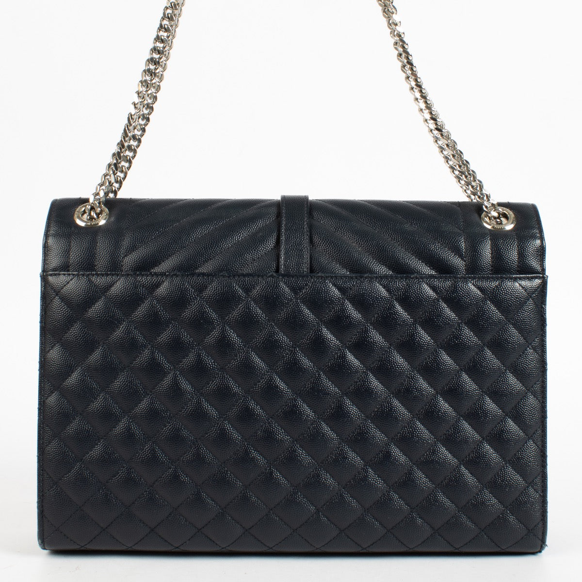 Shop the authentic Saint Laurent Blue Large Envelope Bag second hand on Labellov.com.