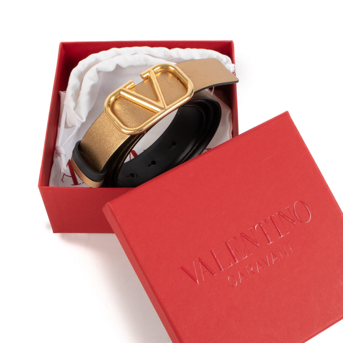 Valentino Garavani VLogo Reversible Belt - Size 80