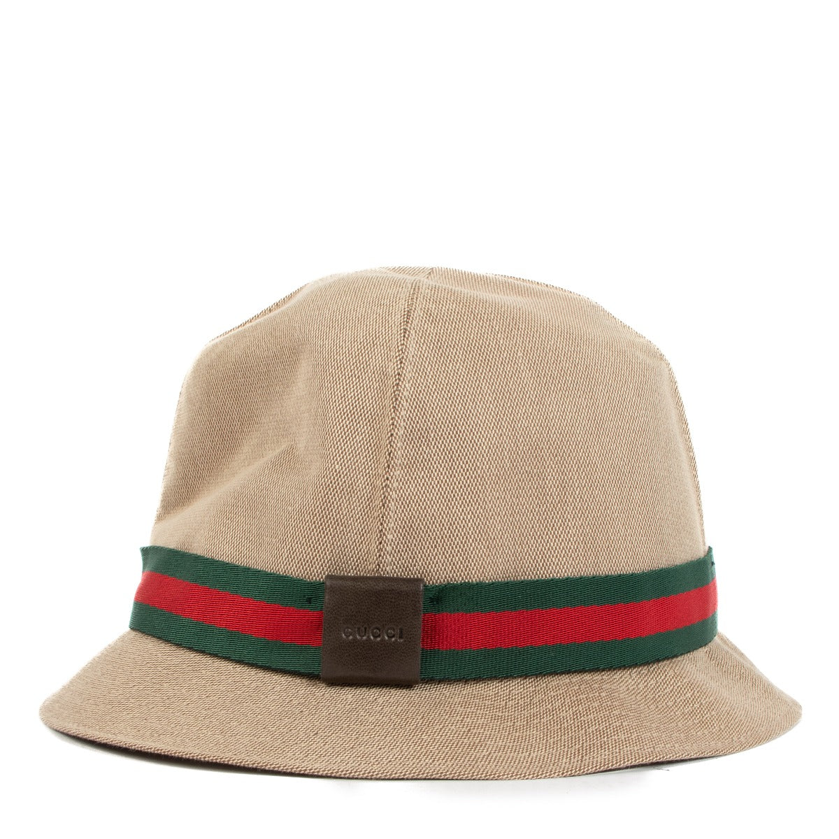 Gucci Natural Web Bucket Hat
