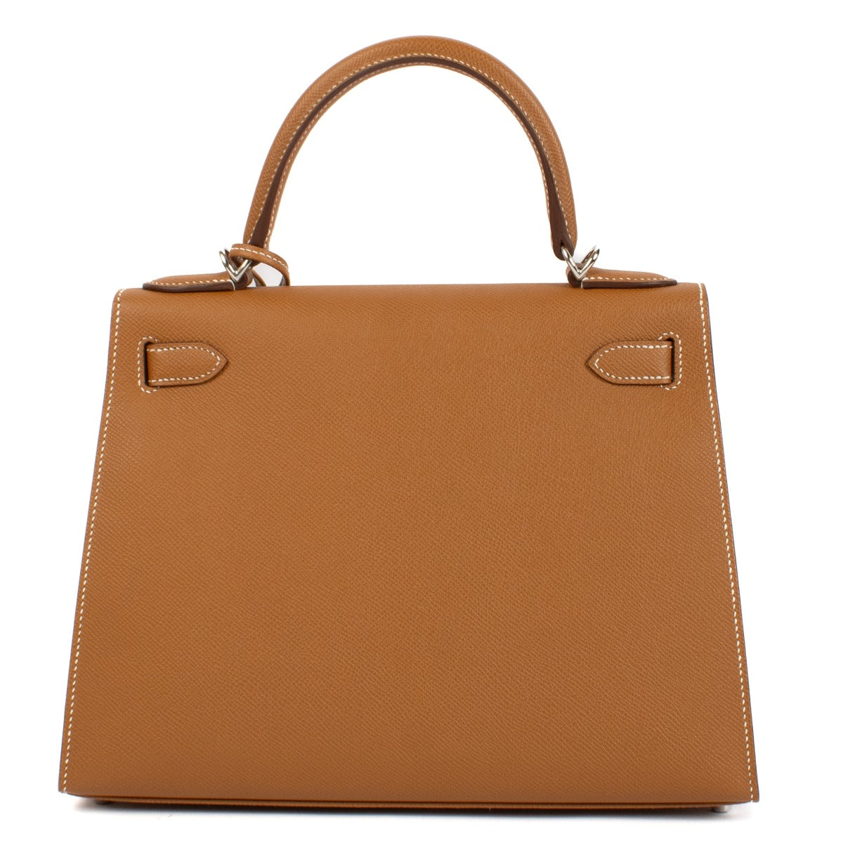 Hermès Kelly 28 Or Epsom Métal argenté palladié