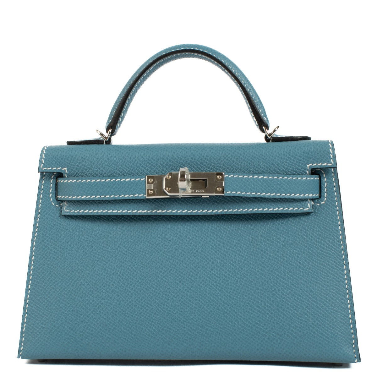 2023 Hermès Kelly Mini New Bleu Jean Epsom PHW