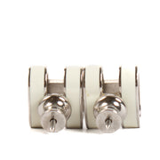 Shop safe online at Labellov in Antwerp, Brussels and Knokke these 100% authentic second hand designer luxury Hermès White Mini Pop H Earrings