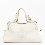 Cartier White Marcello Top handle