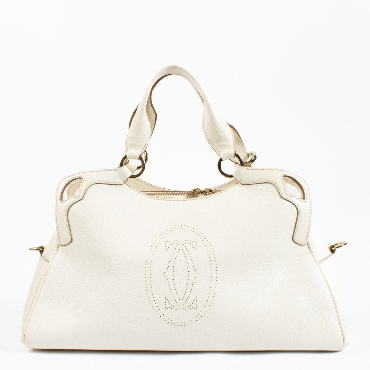 Cartier White Marcello Top handle