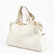 Cartier White Marcello Top handle