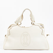 Cartier White Marcello Top handle
