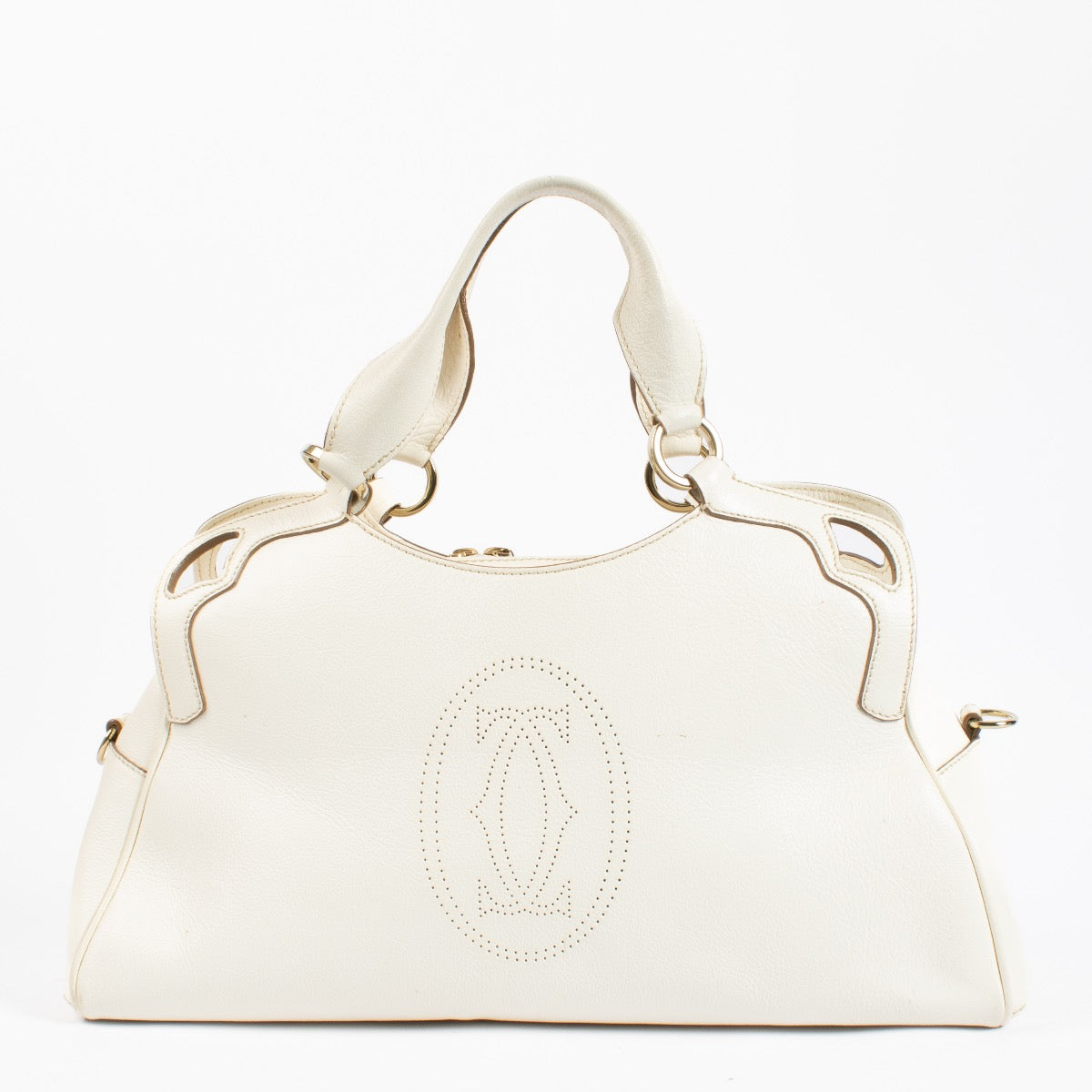 Cartier White Marcello Top handle