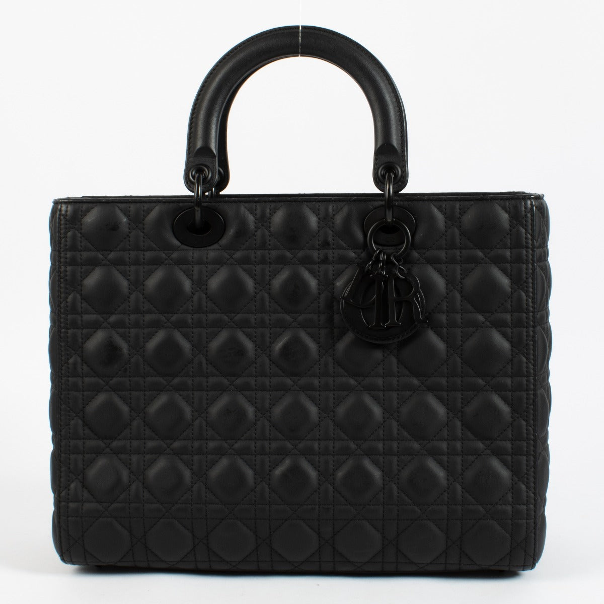 Christian Dior Black Matte Lady Dior Bag
