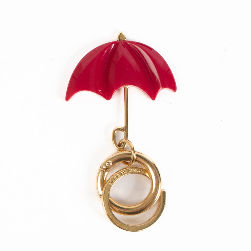 shop 100% authentic second hand Burberry Red Umbrella Key Ring Bag Charm on Labellov.com