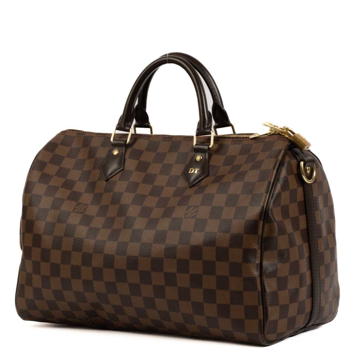 Sac Louis Vuitton Monogram Speedy 35 Damier Ebene à poignée supérieure