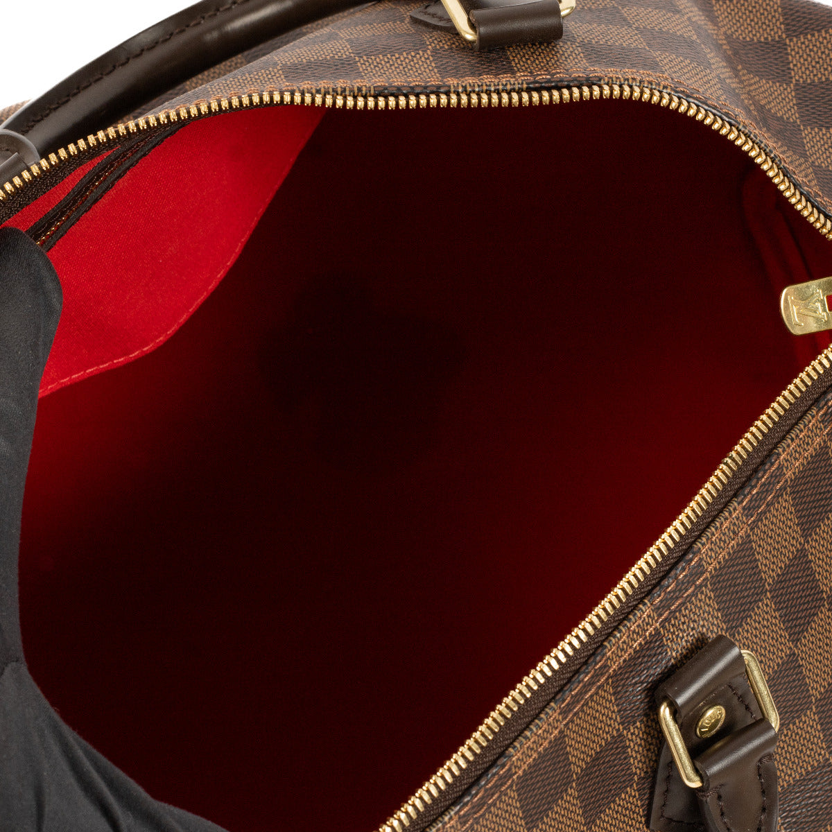 Sac Louis Vuitton Monogram Speedy 35 Damier Ebene à poignée supérieure