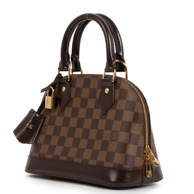 Authentic second hand Louis Vuitton Alma BB Damier Ebene