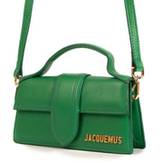 Jacquemus Green Raphia Le Bambino Crossbody Bag