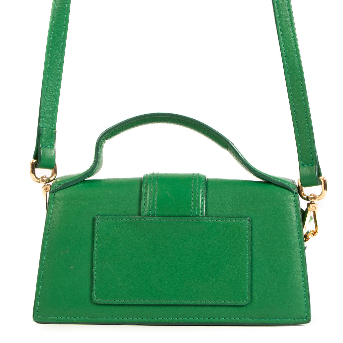 Jacquemus Green Raphia Mini Le Bambino Crossbody Bag