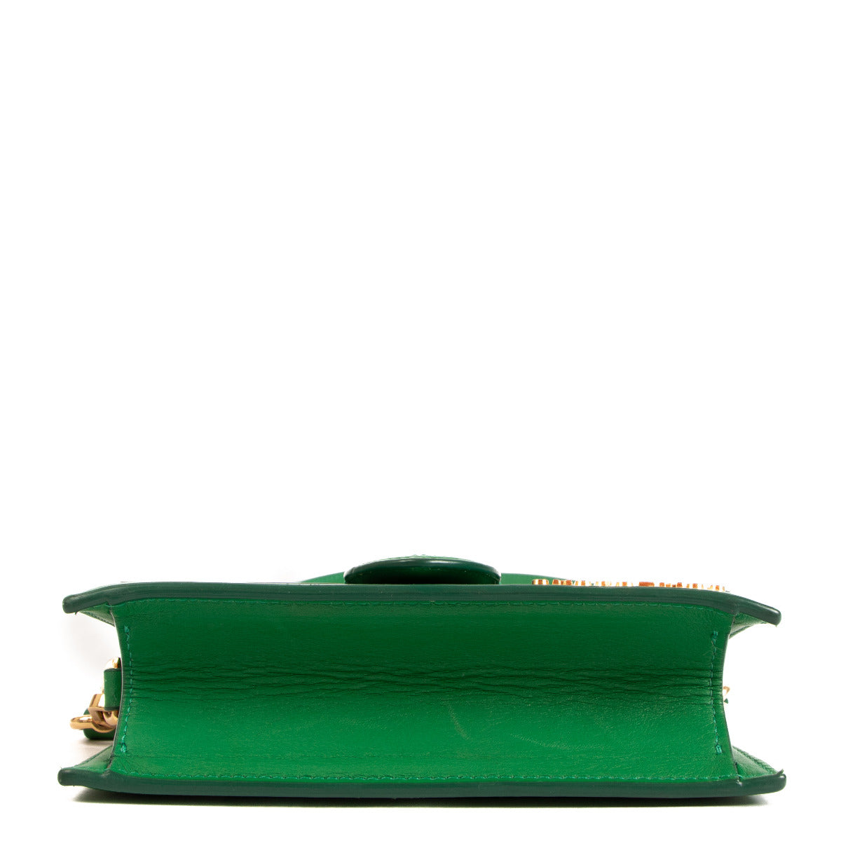 Jacquemus Green Raphia Mini Le Bambino Crossbody Bag