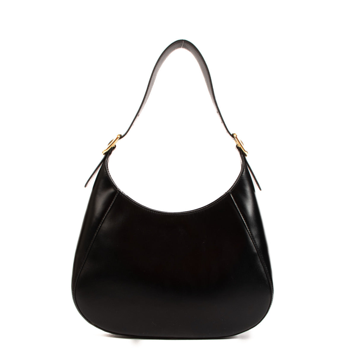 Prada Zwart Leren Schoudertas