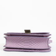 Authentic preloved Celine Lilac Python Medium Classic Box Bag on Labellov.com