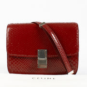 Authentic preloved Celine Red Python Medium Classic Box Bag on Labellov.com