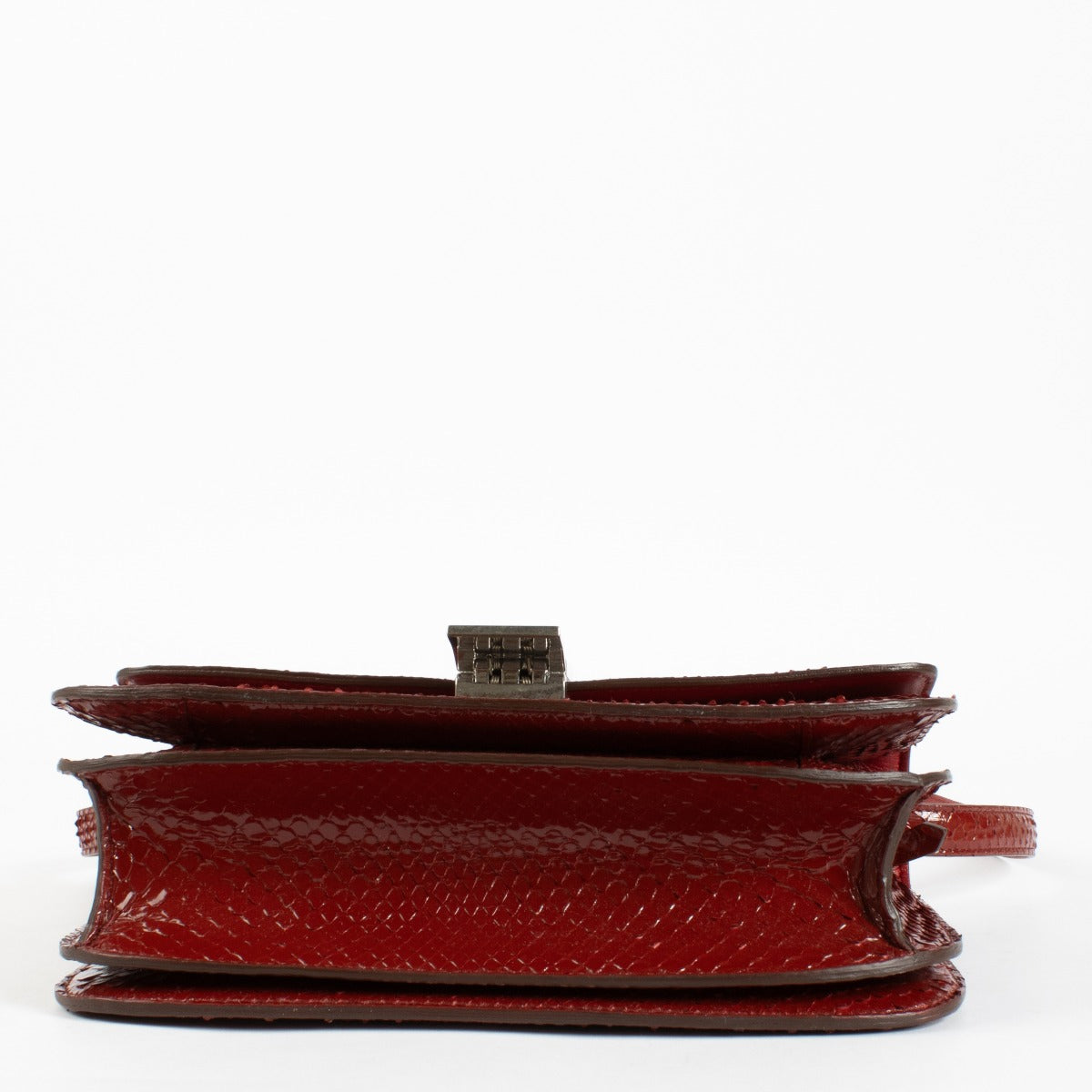 Authentic preloved Celine Red Python Medium Classic Box Bag on Labellov.com