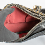 Authentic pre-loved Chanel Black Quilted Leather Small Gabrielle Hobo Bag on Labellov.com
