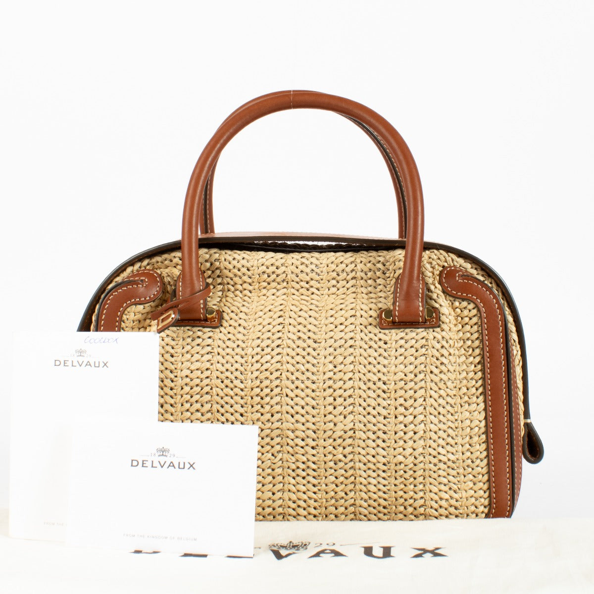 Authentic preloved Delvaux Cool Box MM Bohème Brandy Bag on Labellov.com