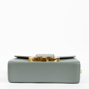 Authentic pre-loved Christian Dior Blue-Grey Calfskin Micro 30 Montaigne Flap Bag on Labellov.com