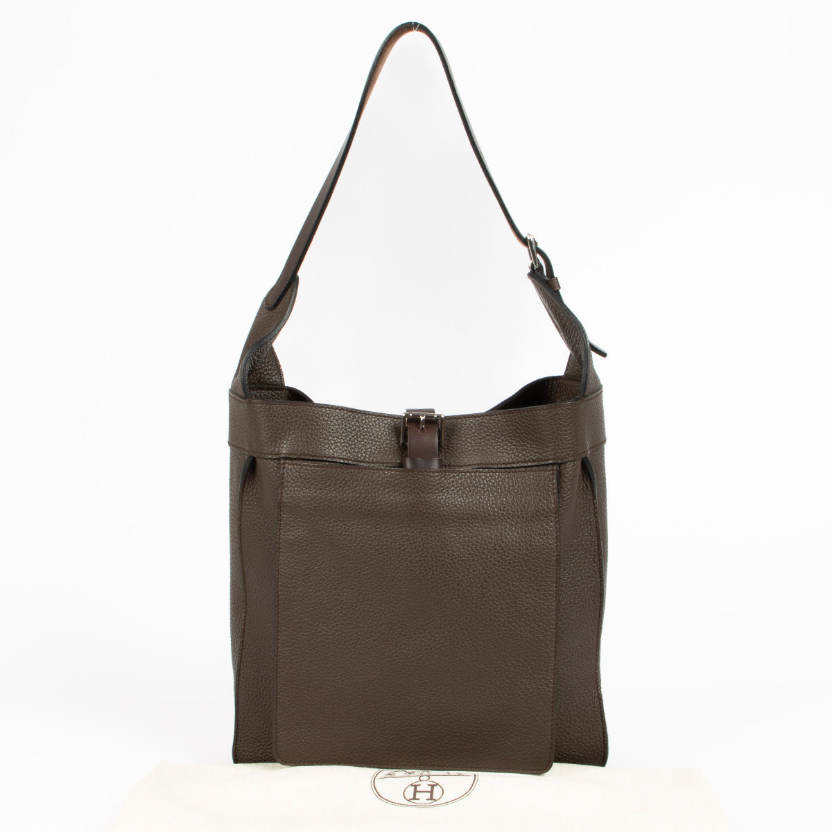 Hermès Brown Clemence Marwari PM Bag