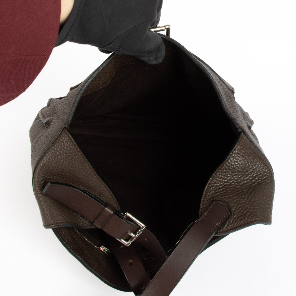 Hermès Brown Clemence Marwari PM Bag