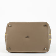Authentic pre-loved Hermès Toolbox 26 Tilt Veau Swift Etoupe Soufre PHW on Labellov.com