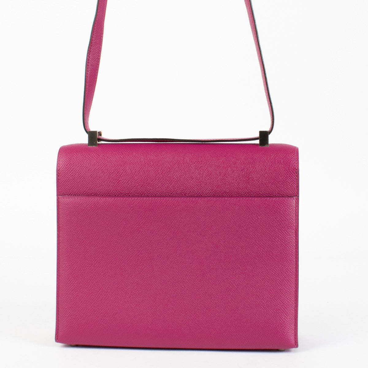 Authentic pre-loved Hermès Verrou 21 Rose Pourpre Epsom PHW on Labellov.com