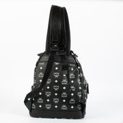 Authentic preloved MCM Black Monogram Backpack on Labellov.com