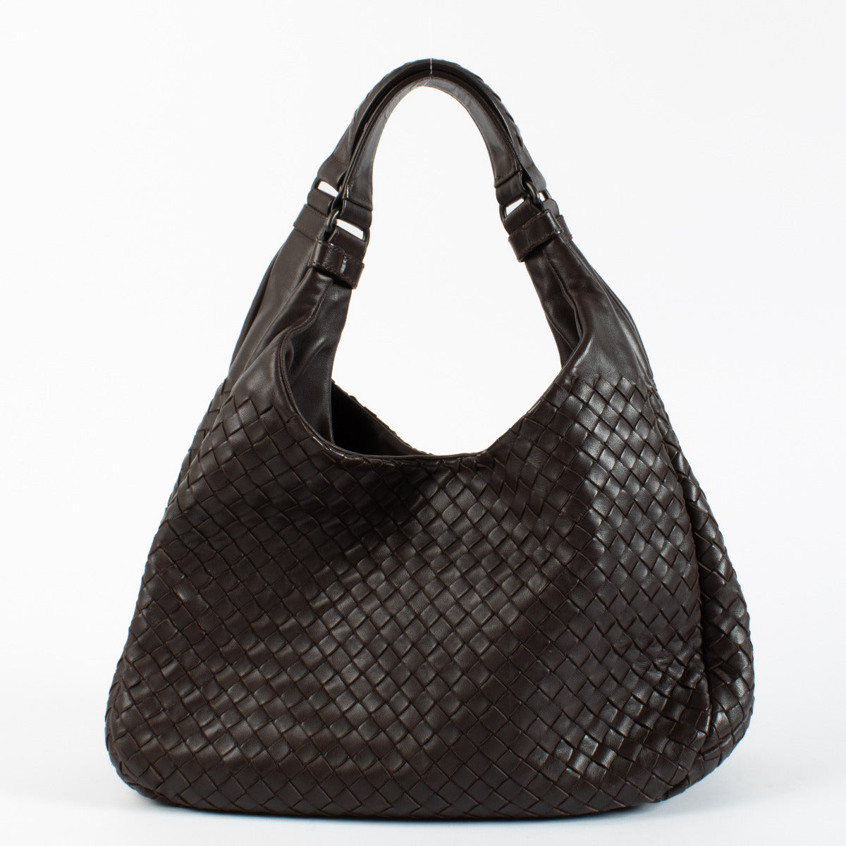 Sac hobo en cuir intrecciato marron Bottega Veneta