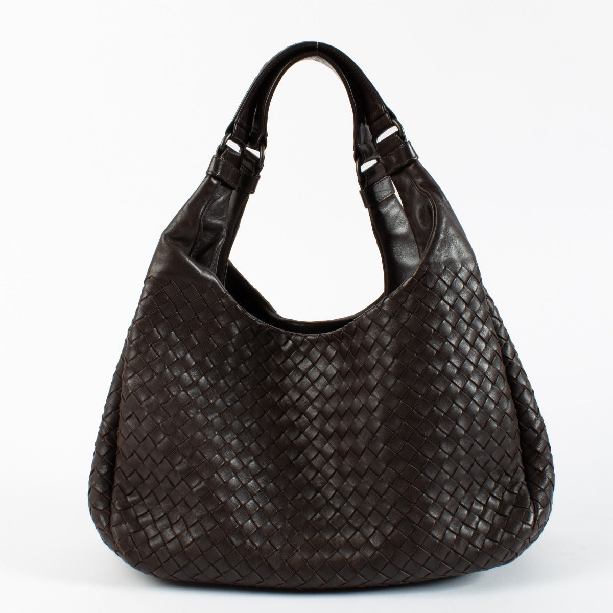 Sac hobo en cuir intrecciato marron Bottega Veneta